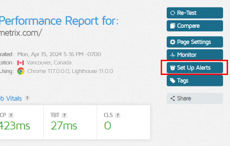 How to Set up Monitoring and Alerts | GTmetrix