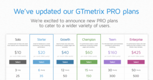 GTmetrix PRO Plans Explained