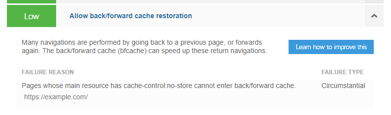 Ensure back/forward cache restoration works