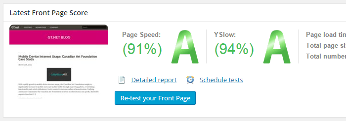 Front Page Report Generated